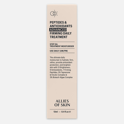 ALLIES OF SKIN Peptides & Antioxidants Advanced Firming Daily Treatment Усиленный укрепляющий пептидный крем с антиоксидантами, 12 мл