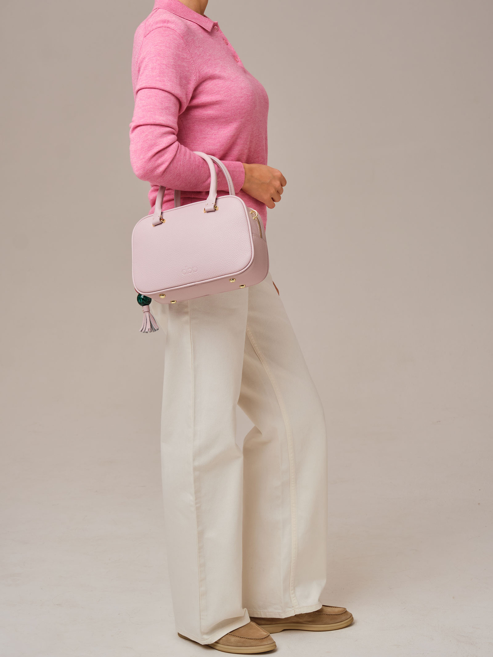 Кожаная сумка Hawaii DBR 31216 розовый дым