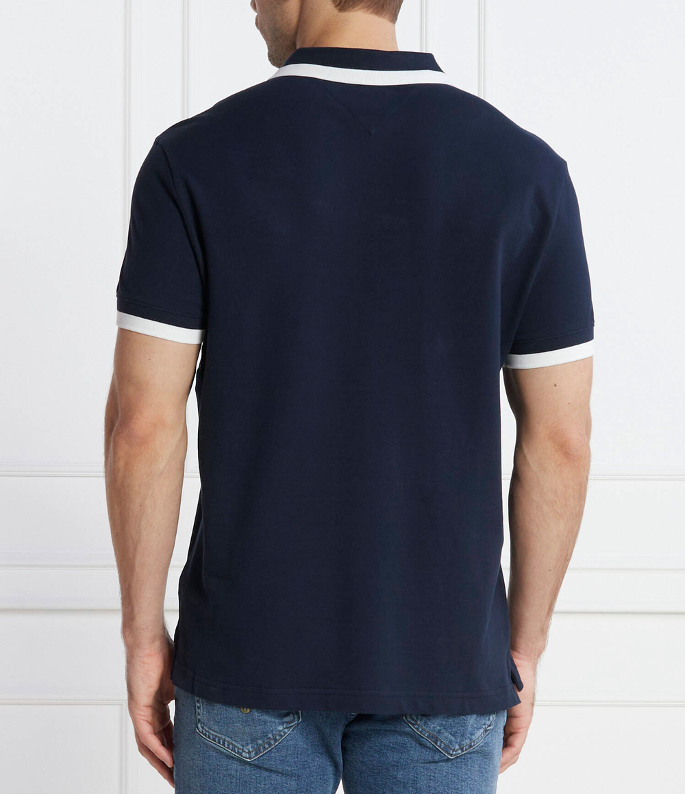 Поло TJM REG SOLID TIPPED Tommy Jeans - темно-синий(DM0DM18313)