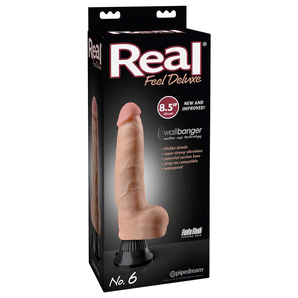 Вибромассажер реалистик на присоске Real Feel Deluxe 8,5 No.6 водонепронецаемый