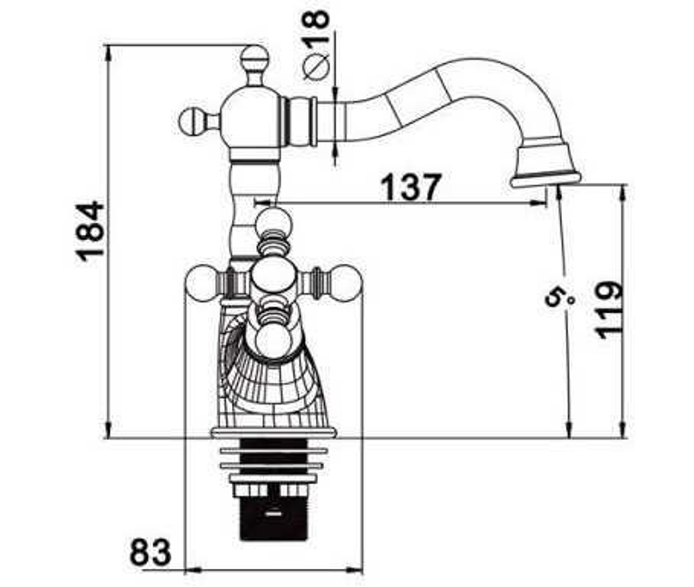 Смеситель для раковины GAPPO G1389