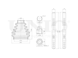 Пыльник ШРУСа (к-т) UNIO DUC-30099K