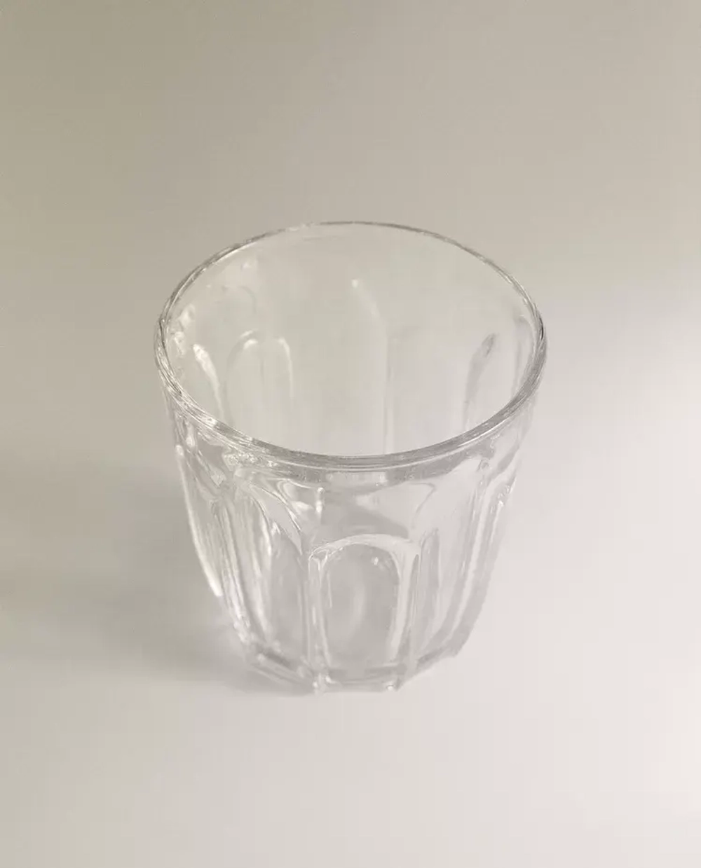 ZARA HOME СТАКАН ДЛЯ КОФЕ С РЕЛЬЕФНЫМ УЗОРОМ, ПРОЗРАЧНЫЙ