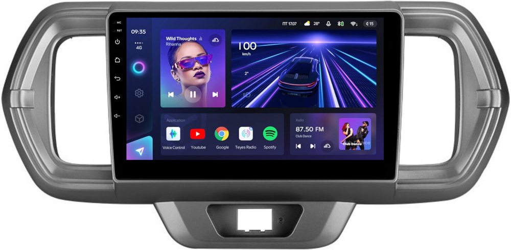 Магнитола для Toyota Passo 3, Daihatsu Boon 3 2016-2023 - Teyes CC3L монитор 9" IPS на Android 10, 8-ядер, CarPlay, 4G SIM-слот