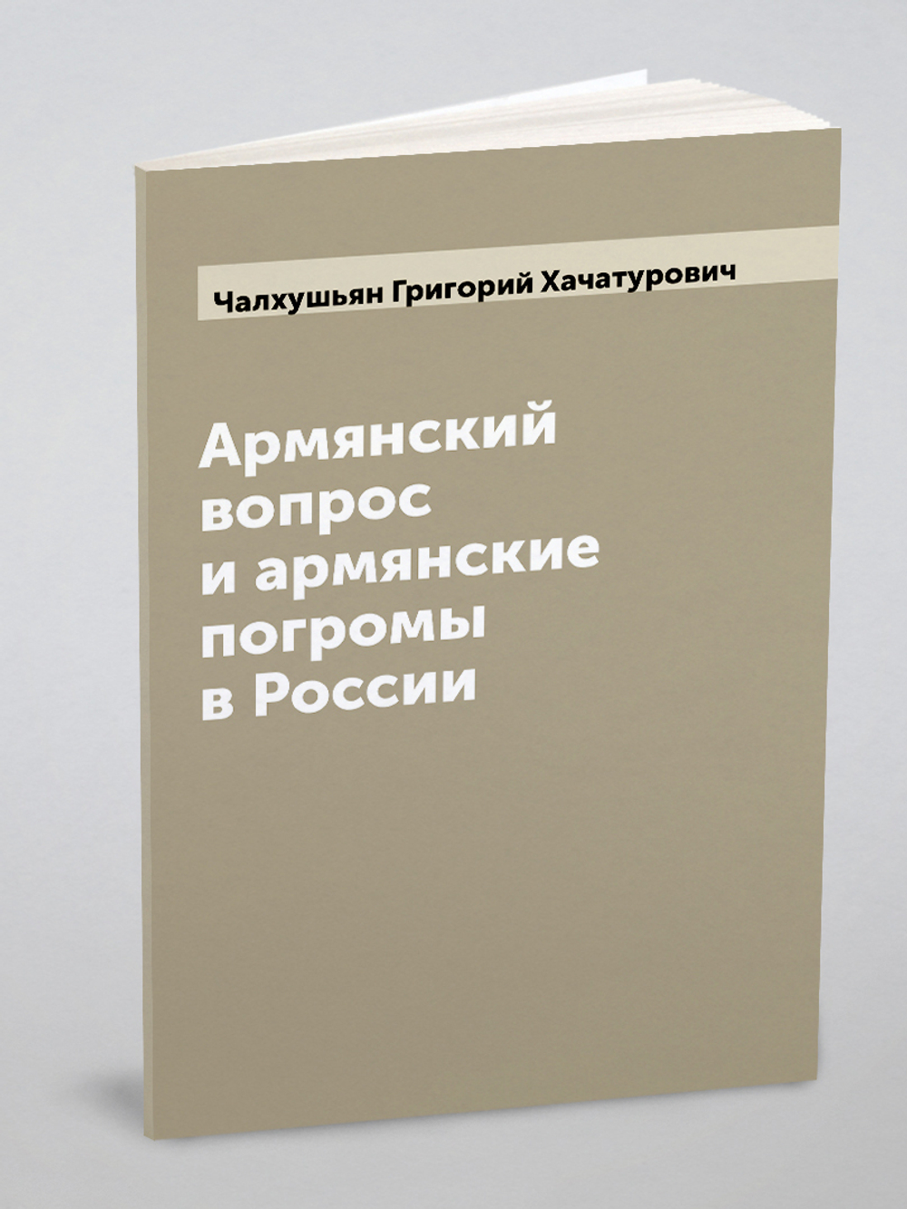 Армянский вопрос и армянские погромы в России | Чалхушьян Григорий Хачатурович