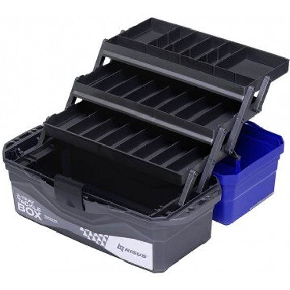 Ящик для снастей NISUS Tackle Box трехполочный синий (N-TB-3-B)