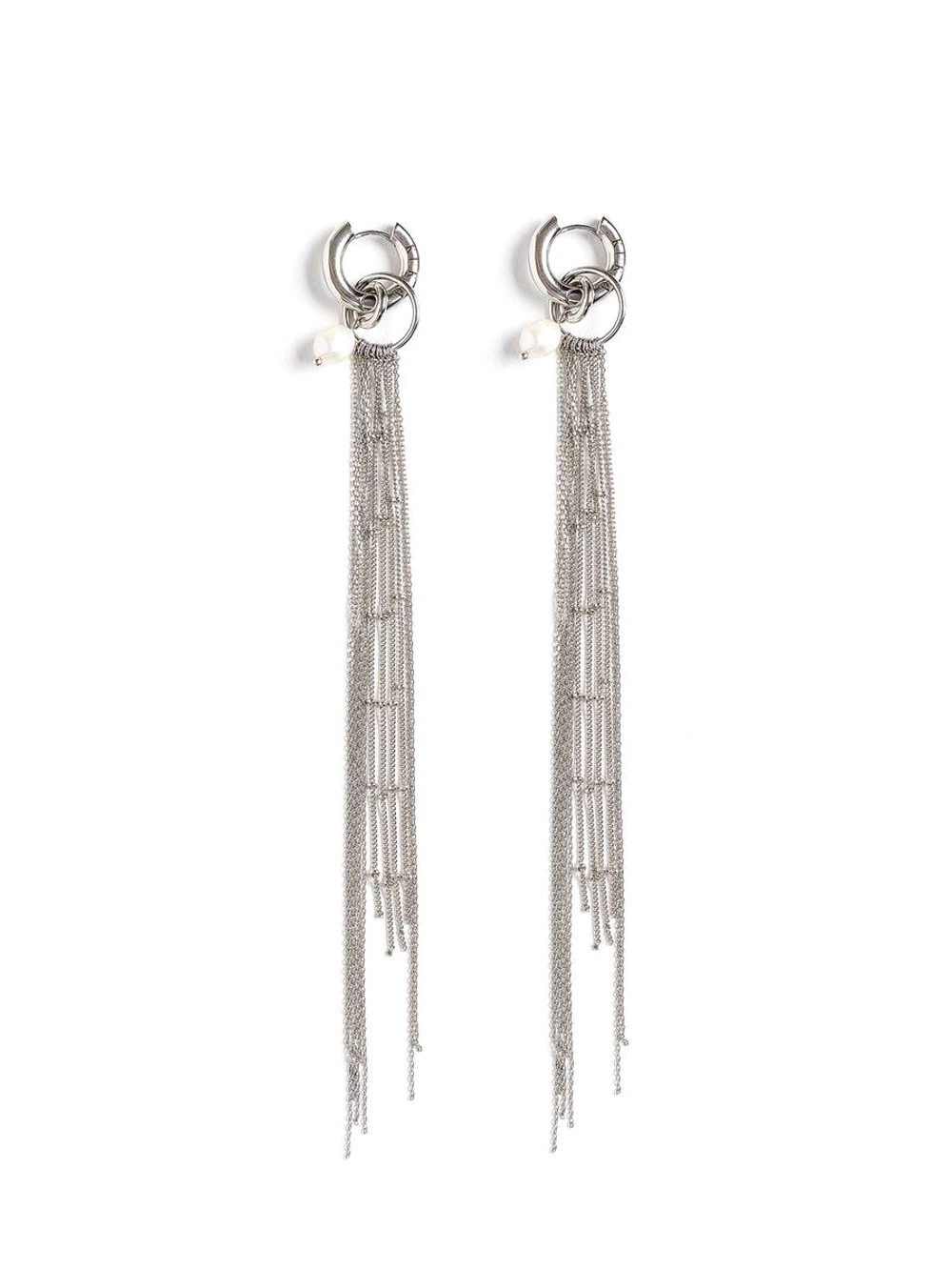 Cерьги "Effect Pearl" Silver