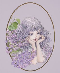 Guardian fairy of a strange garden. Coloring Book