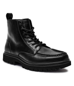 Кожаные высокие сапоги EVA CALVIN KLEIN JEANS - черный(YM0YM01073)