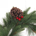 Венок хвойный новогодний «Сказочный этюд» 50 см, леска+резина, шишки, ягоды