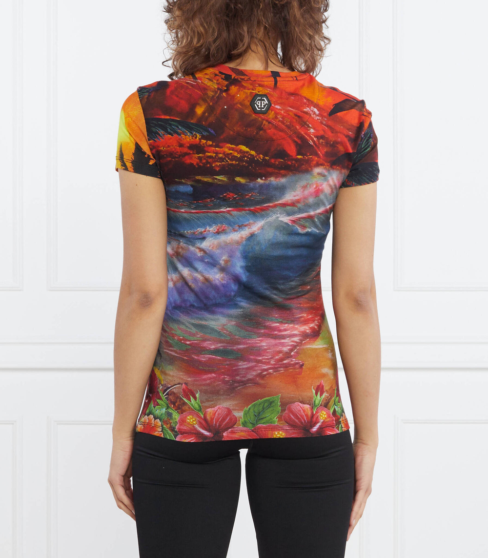 Футболка Sexy Pure Hawaii Philipp Plein - разноцветная(WTK2781 PJY002N)