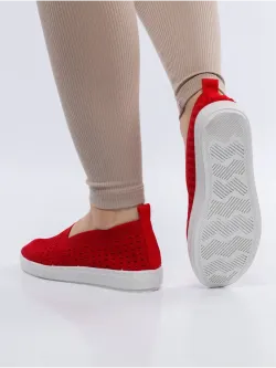 Мокасины летние текстильные