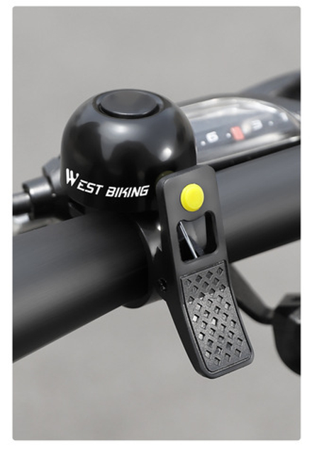 Звонок ударный West Rider,(YP07060592) All черно-желтый