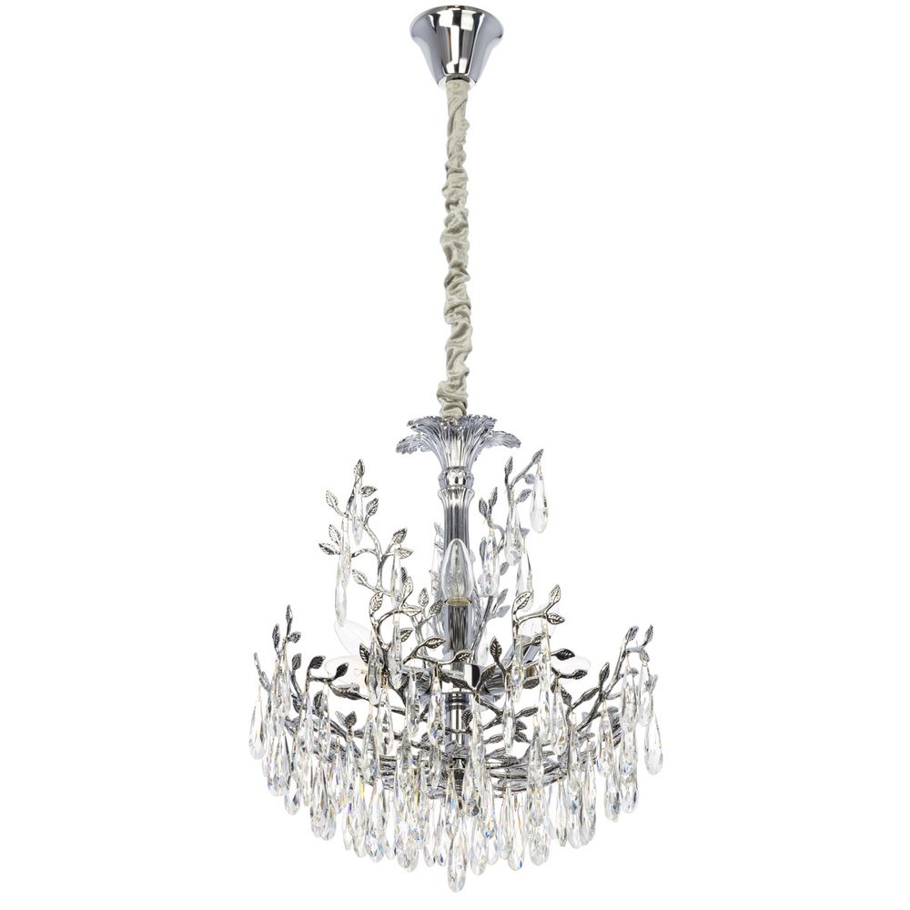 Citilux RITZ CL310061 Люстра хрустальная подвесная Хром