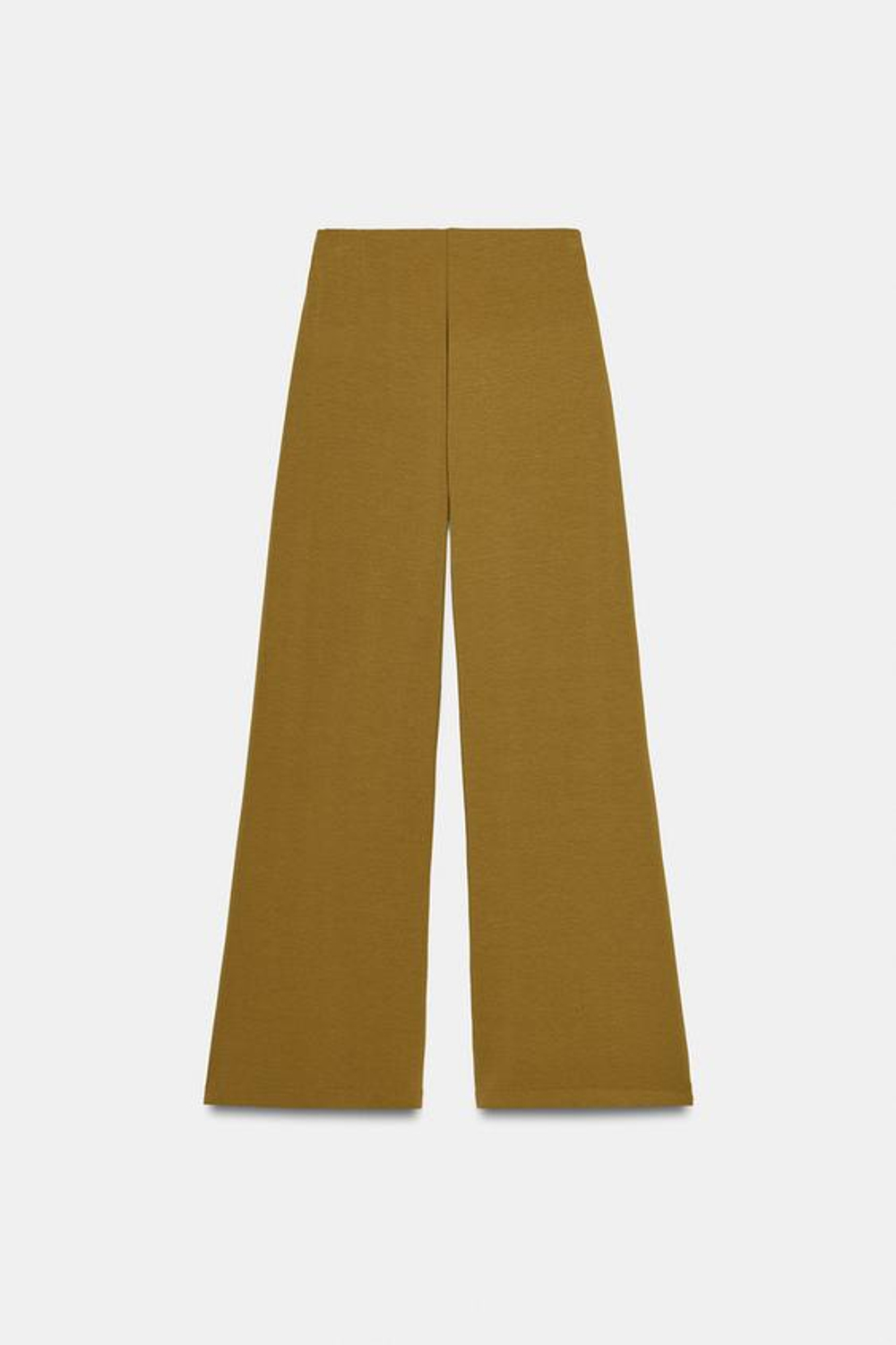 ZARA СТРУЯЩИЕСЯ БРЮКИ-ПАЛАЦЦО, ОХРА