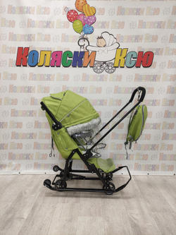 Санки-коляски Ника Детям 7-5SK оливковый
