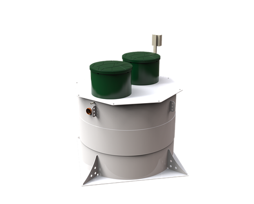 Станция биологической очистки Коло Веси Kolo Vesi15 прин/ 3000 л. в сутки / до 17 чел. / принудительный сброс (2000x2000x2081см;267кг;) - арт.560168