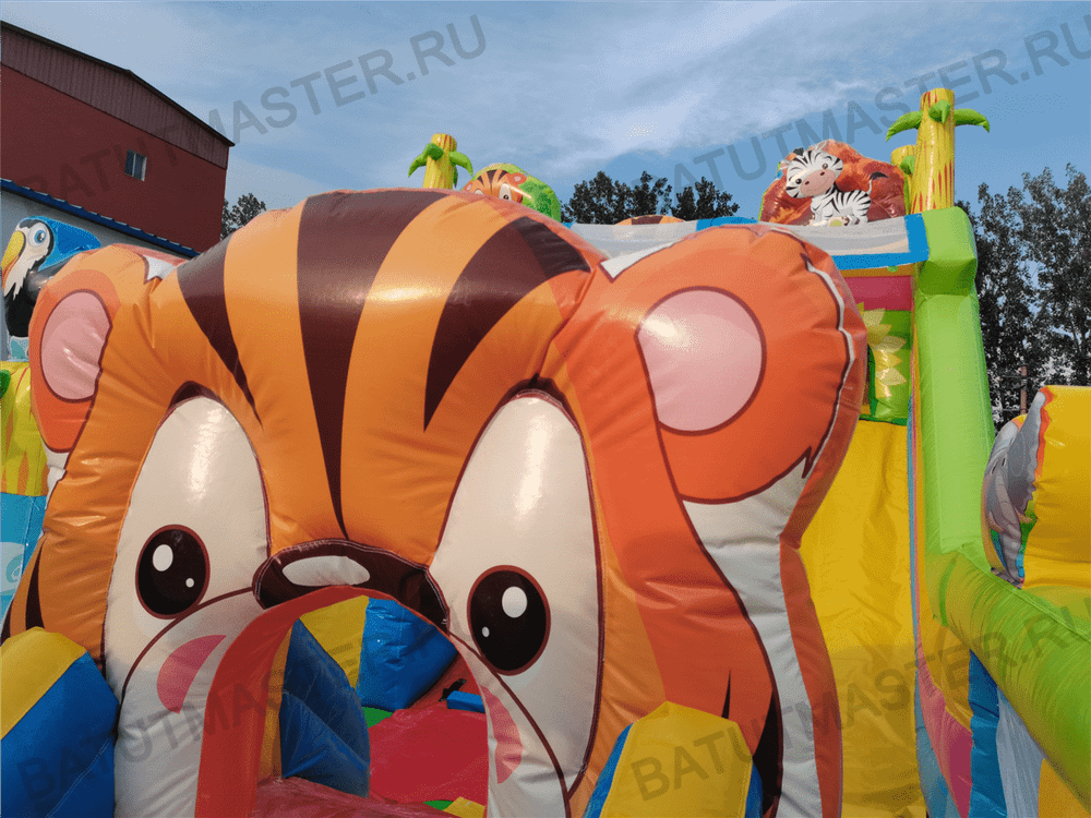 Коммерческий батут "Звериная команда", 10*5*5,5 м