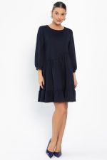 Платье бохо трикотажное Млада (темно-синее) П14411-8М LT Collection