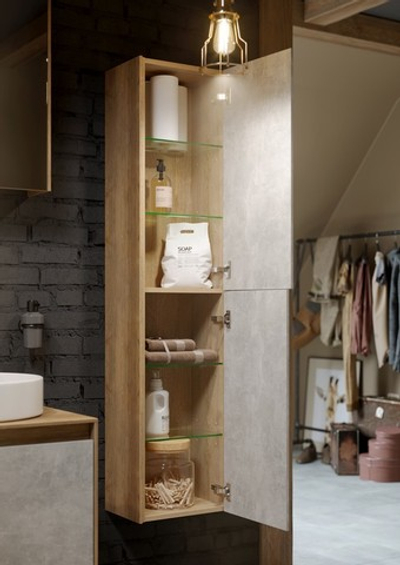 Mobi корпус пенала подвесного, цвет белый, 35 см без фасадов