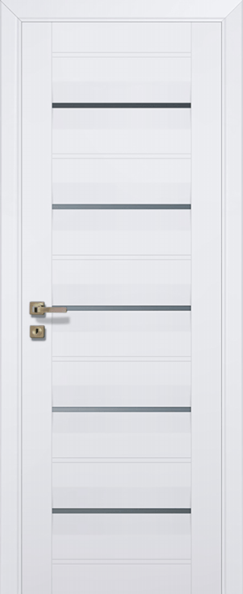 [ТОВАРА НЕТ В НАЛИЧИИ] Дверь межкомнатная Профиль Дорс № 48 U, цвет аляска, экошпон, стекло графит
