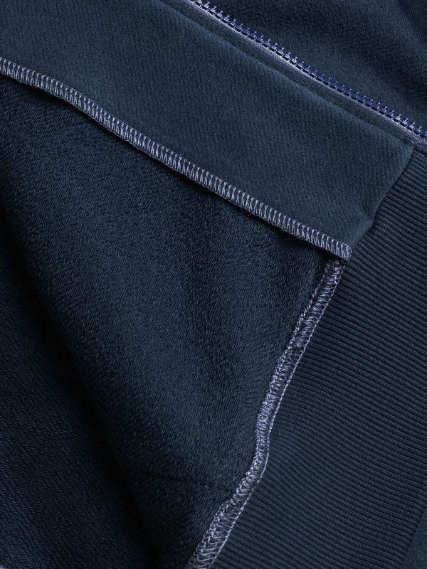 Худи Logo на молнии темно-синий - фото 9