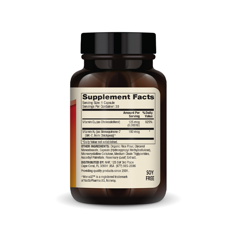 Vitamins D3 & K2 5,000 IU 180 мкг капсулы Dr.Mercola