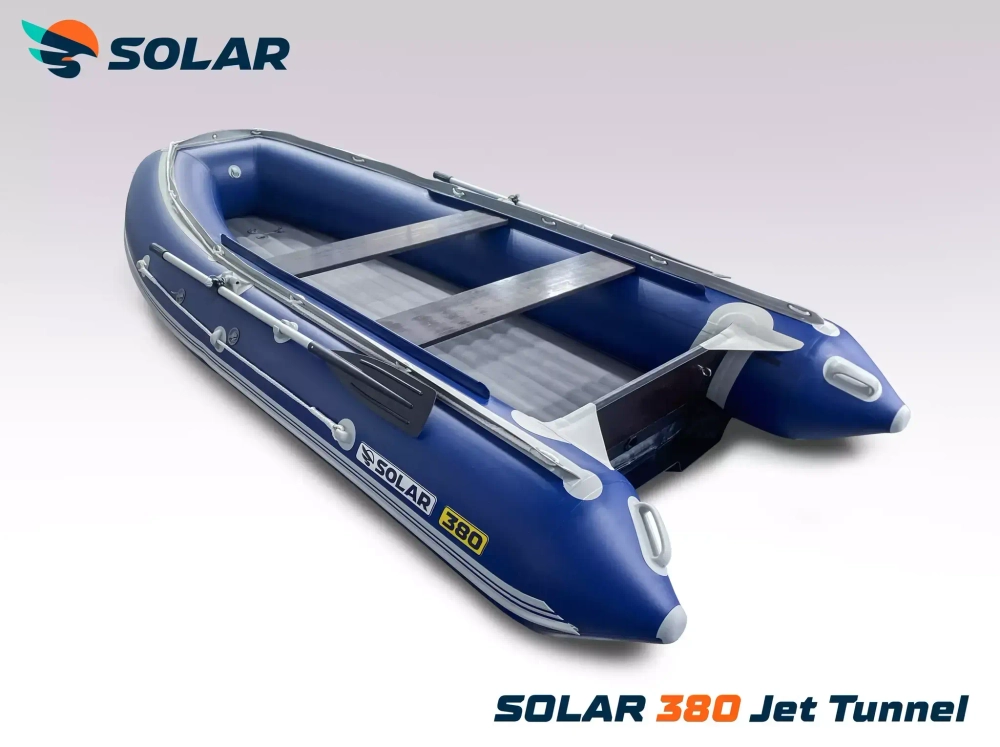 Надувная ПВХ лодка SOLAR 380 jet tunnel