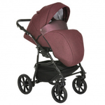 PITUSO КОЛЯСКА 2 В1 NINO КОРОБ+ПРОГУЛКА ANTRACYT+КОЖА METALIC OLIVE