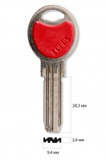 Заготовка вертикального ключа  13567 KALE12D_PKA 17RP (CANAS) Турция