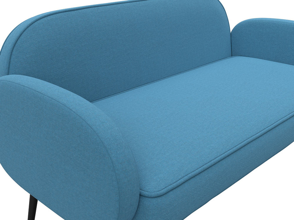 Диван прямой Лига-086 РОГОЖКА Амур 10 голубой