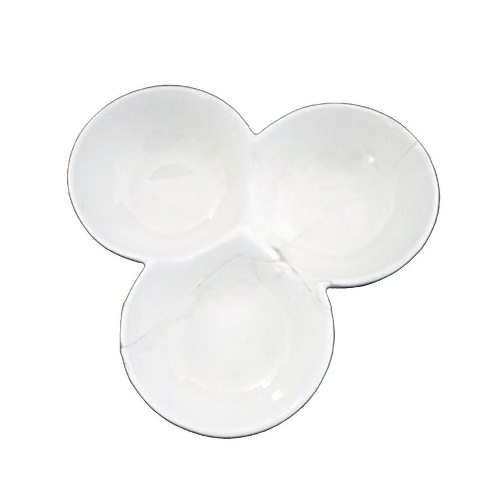 Менажница 20*16 см h4,5 см 3 отделения белая фарфор NEW P.L. Proff Cuisine [4]