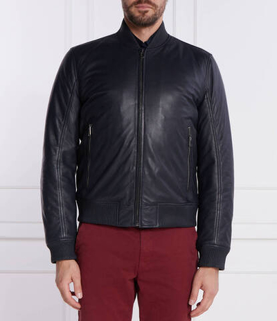 Кожаная куртка бомбер Normos Joop! - графитовый(1500150 Normos)