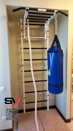 Монтаж шведской стенки Sv Sport в пеноблочные, газоблочные стены