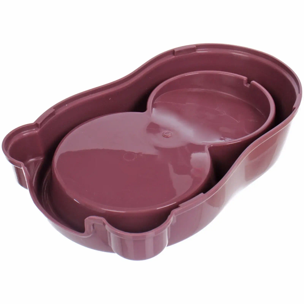 Автокормушка пластиковая «ДА БУДЕТ КОРМ!», цвет спелой вишни, 250мл / 500гр, 27.5*18*25см