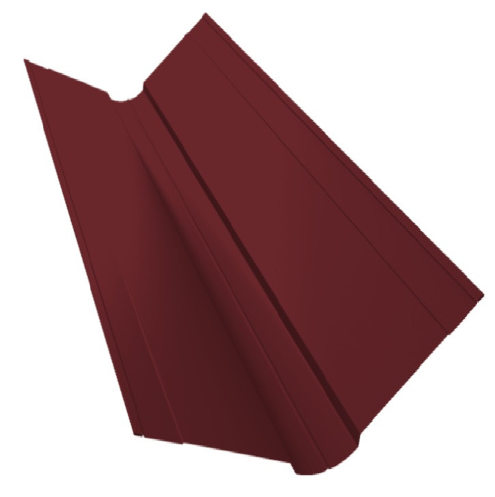 Ендова верхняя фигурная Grand Line Satin Matt TX Ral 3005 70х70 мм резка