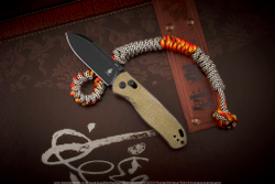 Складной нож Kizer Drop Bear сталь 154CM BlackWash рукоять Микарта