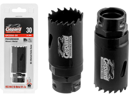 Коронка биметаллическая  d30 мм PROGRESSOR GEPARD