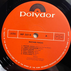 Винтажная виниловая пластинка LP Focus, Mother Focus (Япония 1976) (Без Оби)