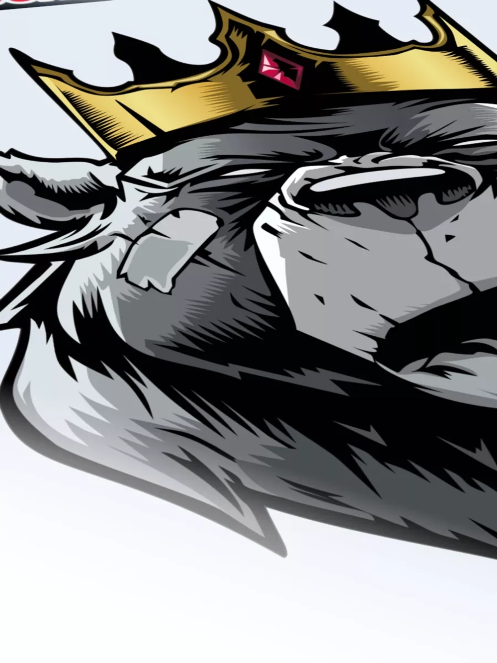 Наклейка - Медведь царь