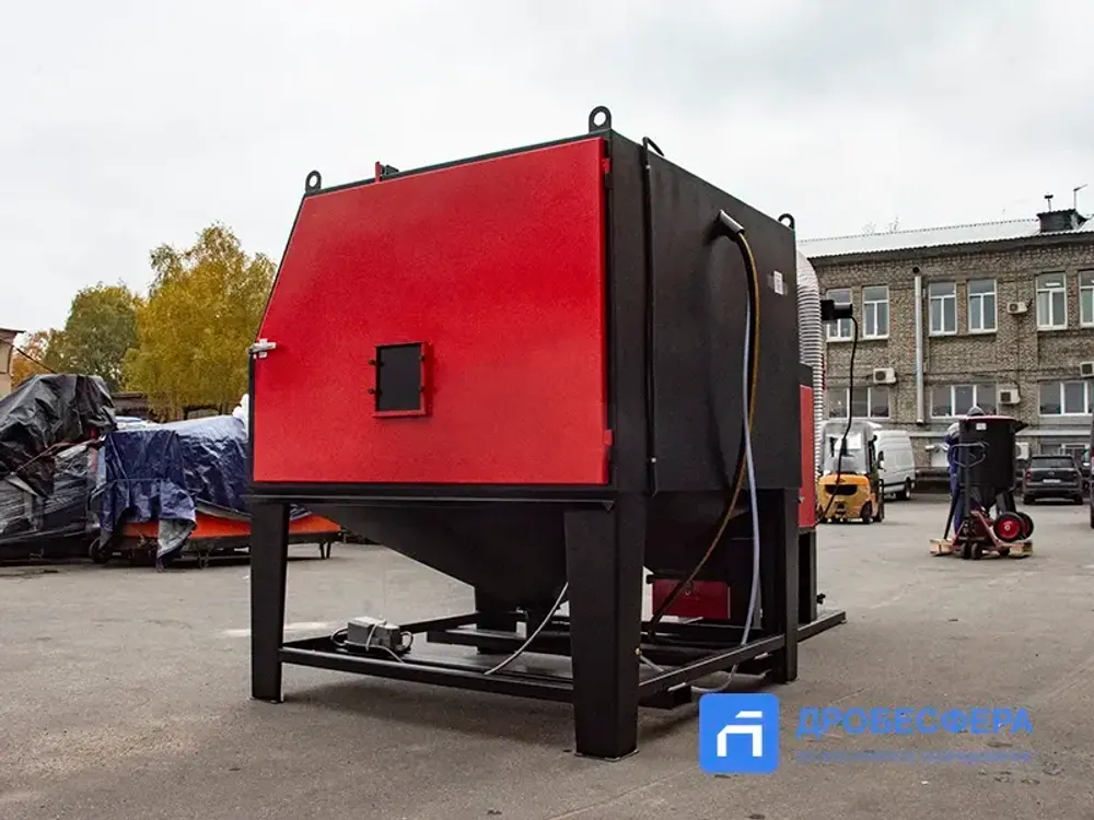 Пескоструйная камера PST КСО-150-Н-ФВР-М (4кВт) с боковой загрузкой