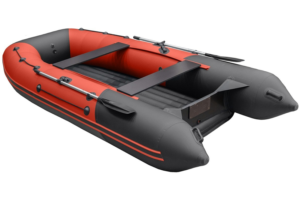 Таймень RX 4100 НДНД красный/черный (лодка ПВХ)