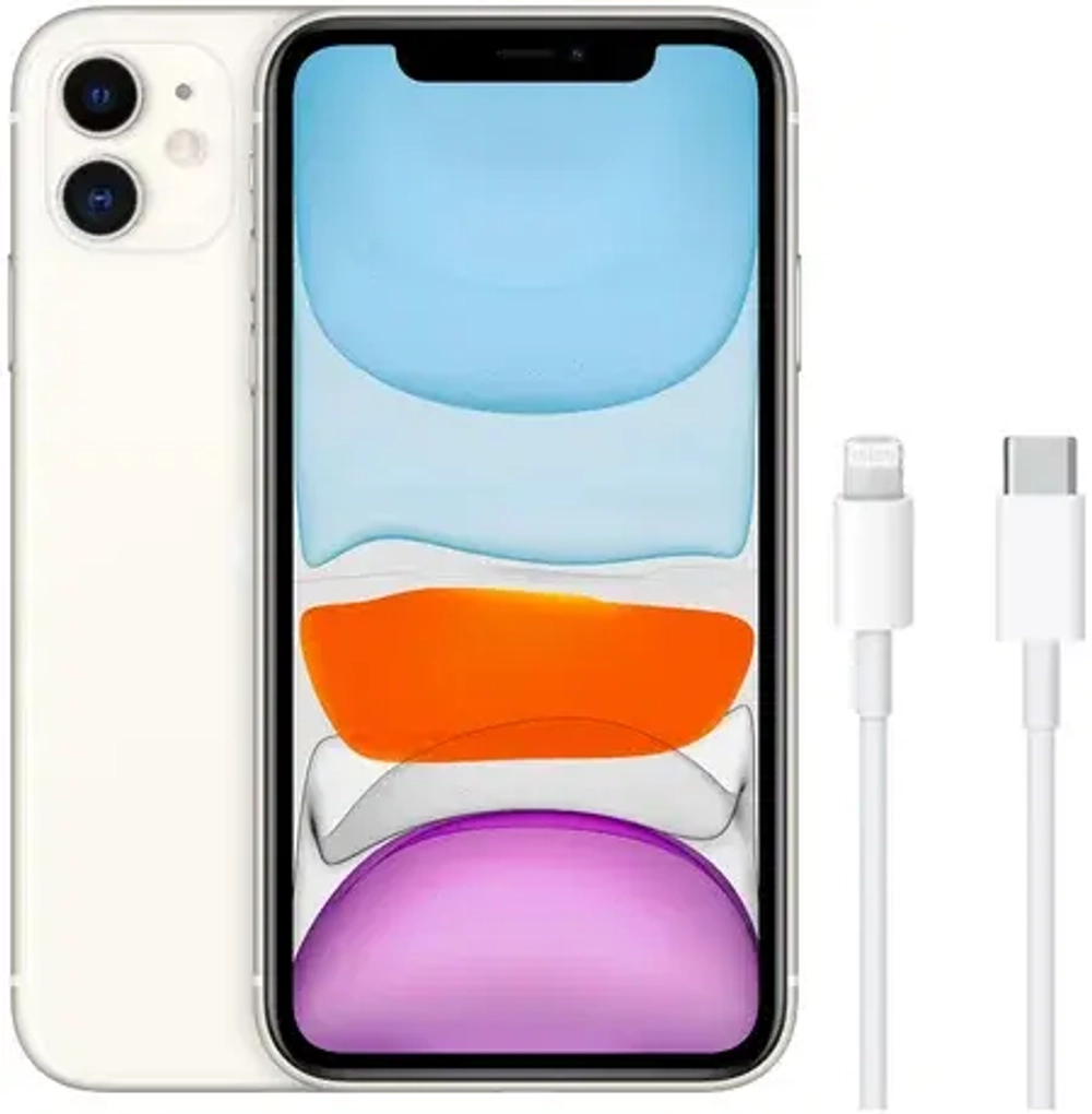 Смартфон Apple iPhone 11 256 ГБ, белый