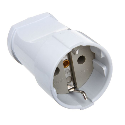 Розетка(16А 2P+З,TDM) с кабелем ПВС 2*2,5ГОСТ 1,5 метра