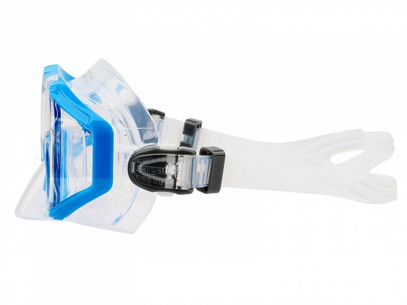 Набор детский маска+трубка в сумке Sargan Панорама-А kids прозрачный/голубой