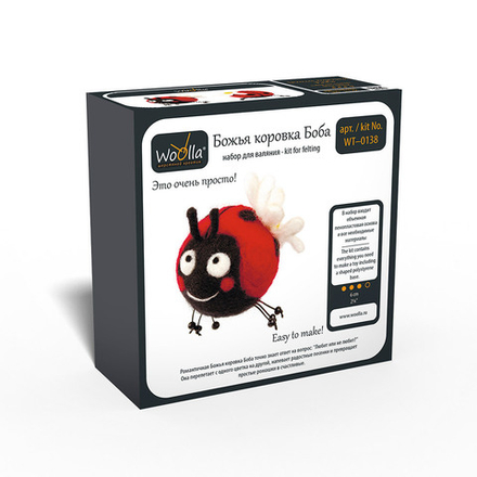 "Woolla"   WT-0138   "Божья коровка Боба"  набор для валяния