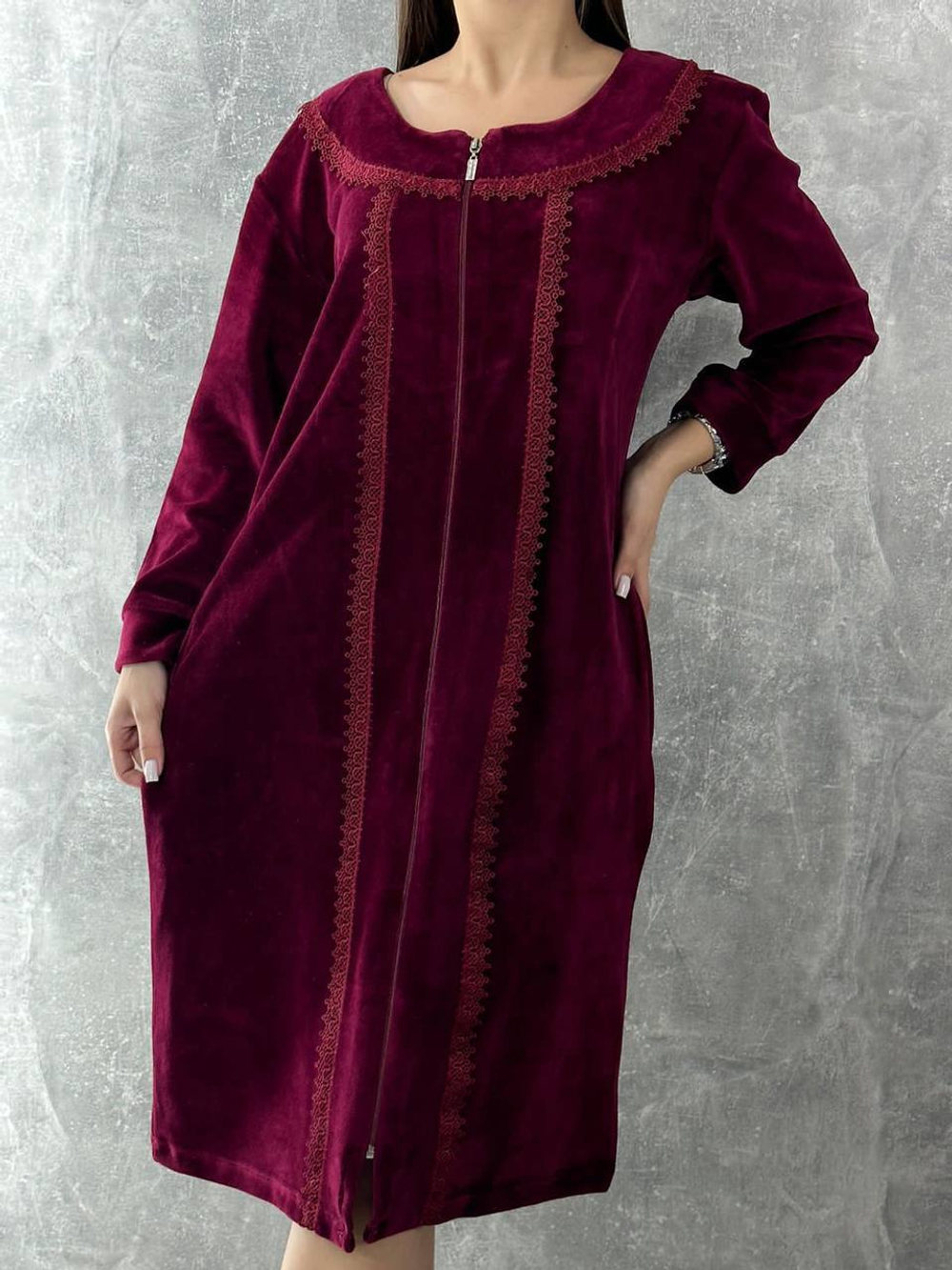 [m]Халат на молнии ХВ0001