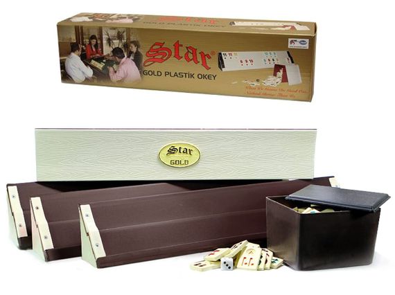 STAR GOLD PLASTIC RUMMY SET