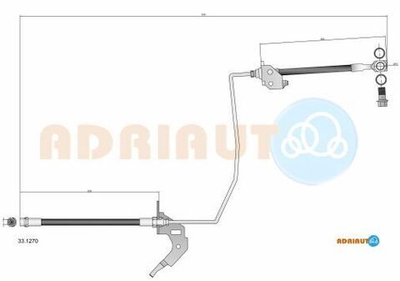 A.B.S. - 331270-ADR - Brake Hose - Na nasem stanju artikl proizvodaca ADRIAUTO.