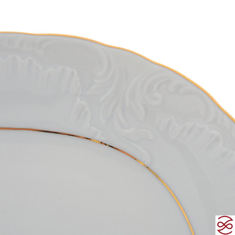 Блюдо овальное Repast Rococo с золот.полос.29 см